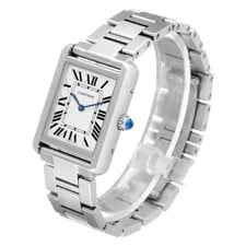 Cartier Tank Solo Small Steel Silver Dial W5200013 3