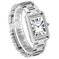 Cartier Tank Solo Small Steel Silver Dial W5200013 4
