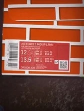 Sz 12 Air Force 1 Mid SP Lthr X Off-White 2