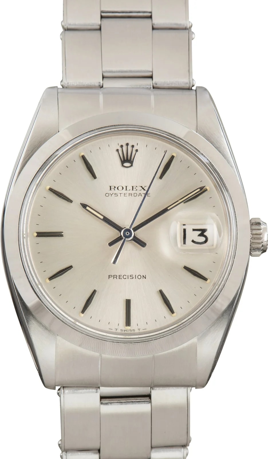 Rolex — Stainless Steel Rolex Oysterdate Ref 6694 Silver Dial — Watch — resale