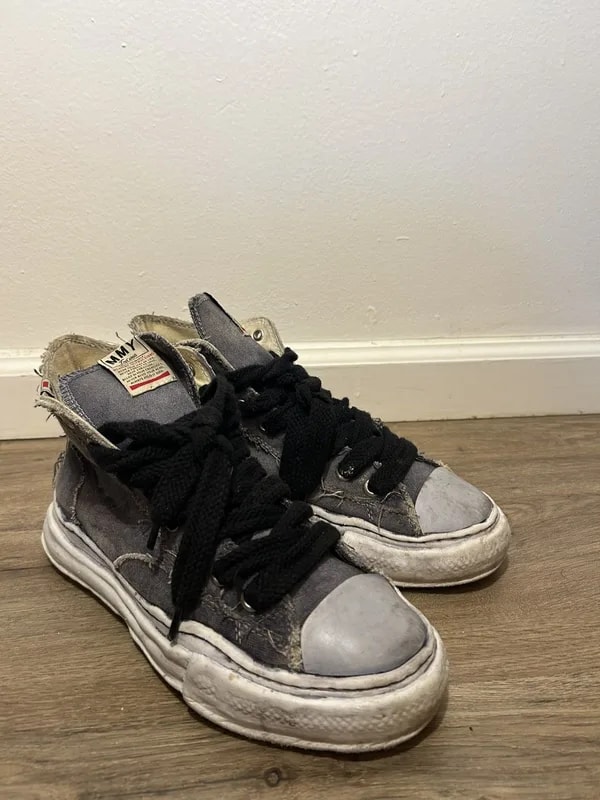Maison Mihara Yasuhiro — **(Over Dyed) Hi Top Maison Mihara Yasuhiro Shoes — Sneaker — resale
