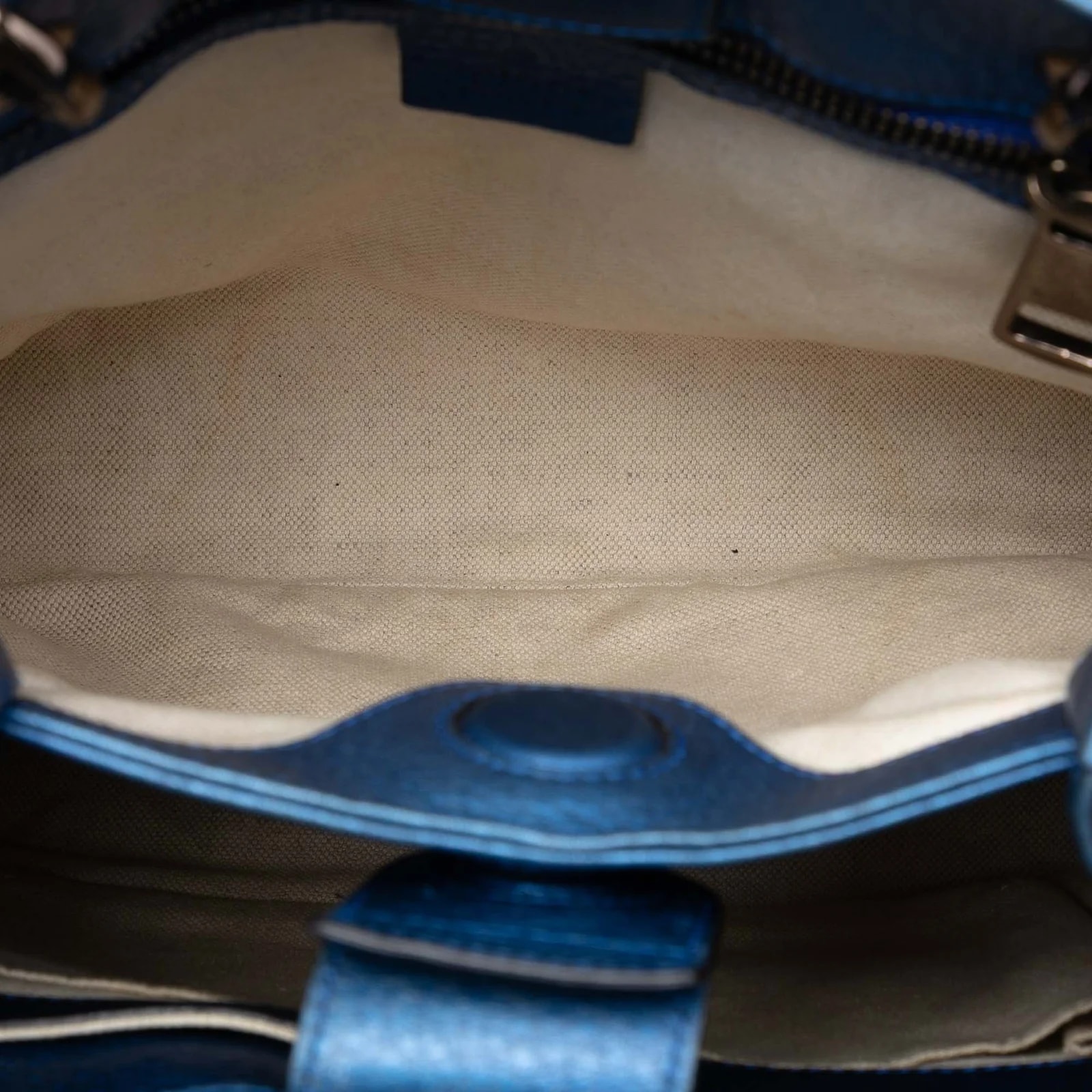 Small Metallic Bamboo Shopper Satchel 4