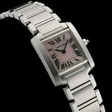 Cartier Tank W51028Q3 25mm Stainless Steel Pink #SU1222 2