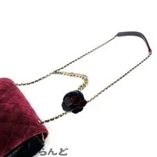 Chanel Coco Mark Flap Chain Camellia With 3