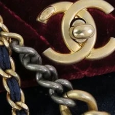Chanel Coco Mark Flap Chain Camellia With 4