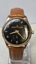 Jaeger-LeCoultre — Jaeger-LeCoultre 1940s Black Dial Gold Platted Case 24k — Watch — resale