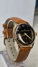 Jaeger-LeCoultre 1940s Black Dial Gold Platted Case 24k 2