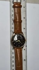 Jaeger-LeCoultre 1940s Black Dial Gold Platted Case 24k 4