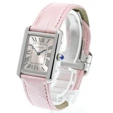 Cartier — Cartier Tank Solo SM W5200000 24mm SS Pink #C5887 — Watch — resale