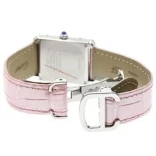 Cartier Tank Solo SM W5200000 24mm SS Pink #C5887 2