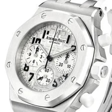 Audemars Piguet Royal Oak Offshore 37MM White Mixed Markers Dial Stainl... 3