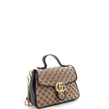 Gucci GG Marmont Top Handle Flap Diagonal With 2