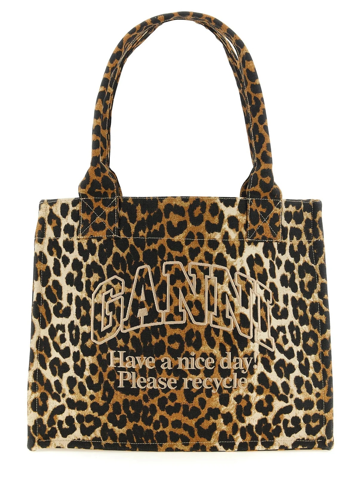 Ganni — Ganni Leopard Large — Handbag — resale