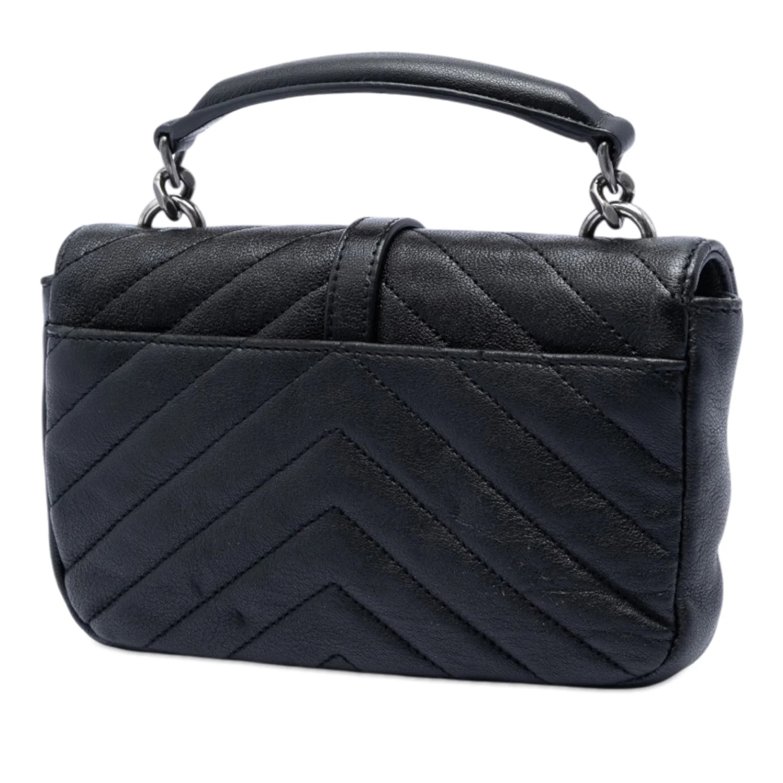 Mini Chevron College Satchel 2