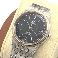 Omega — Omega de Ville Quartz Navy Dial Gold Silver — Watch — resale