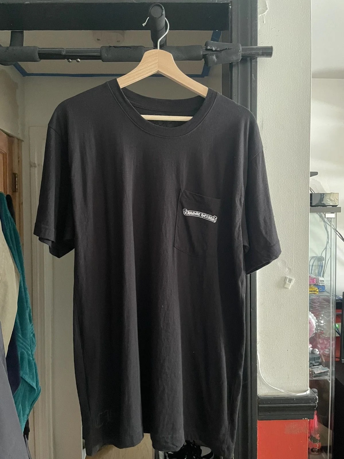 Chrome Hearts — Hearts Scroll Logo Pocket Tee — streetwear — resale