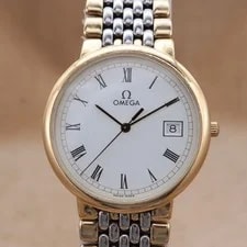 Omega de Ville Quartz Gold Silver 32.5mm 1989 2
