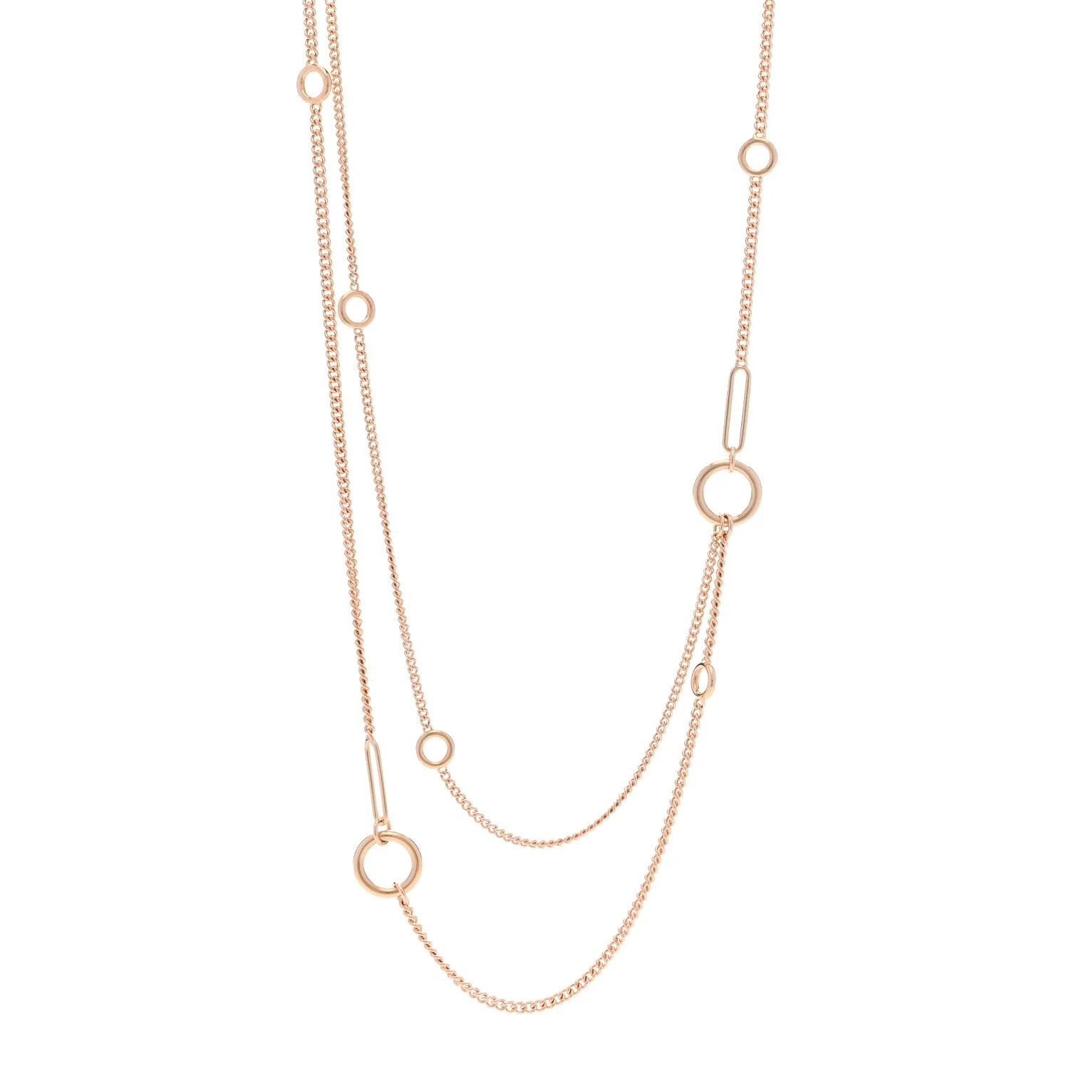 Hermès — 18K Rose Gold Echappee Extra Long — Jewelry — resale