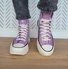 ⭐Converse Run Star Hike Platform 11 Shoes Glitter A10096C 4