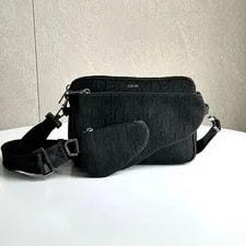 Dior — Invoice O Dior Triple Saddle Crossbody From Japan — Handbag — resale