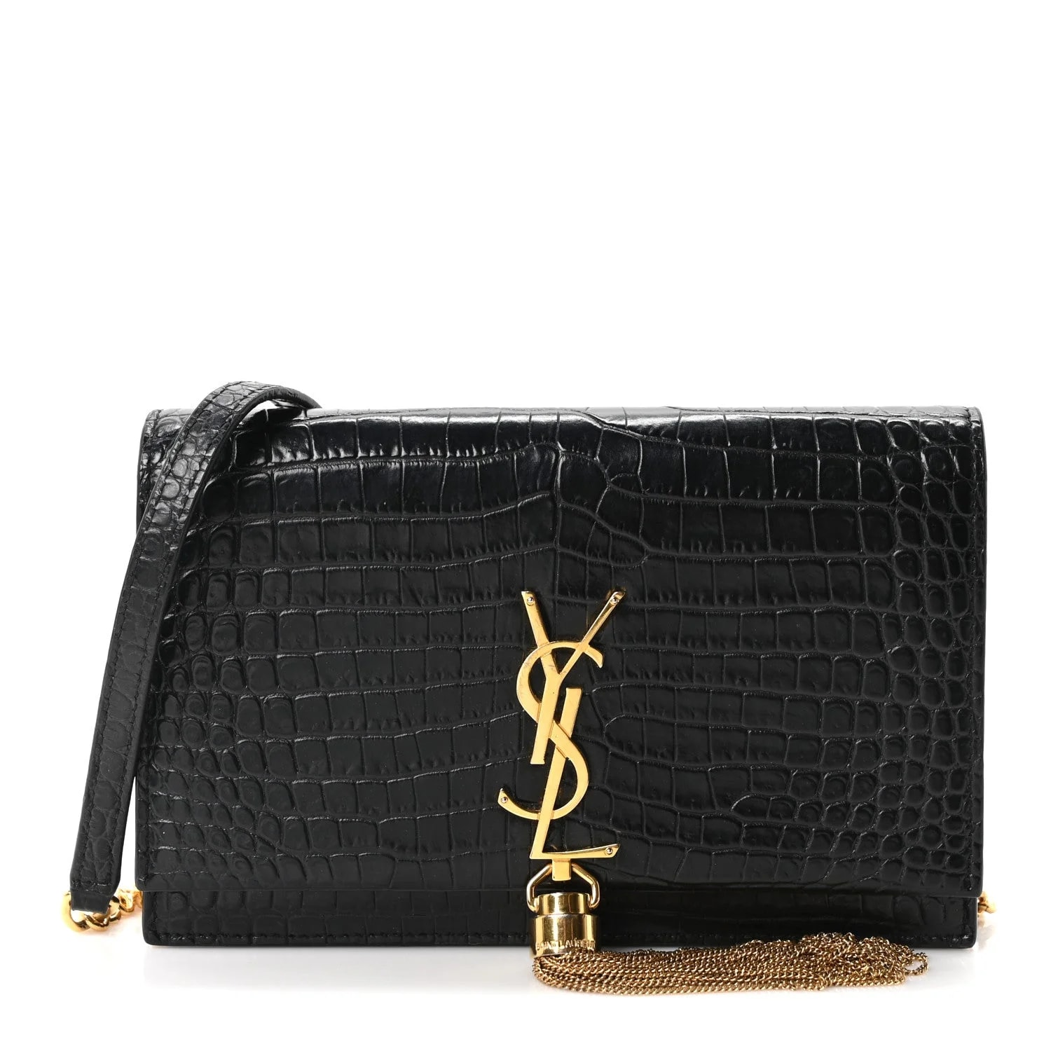 Saint Laurent — Embossed Kate Tassel Chain Wallet — Handbag — resale