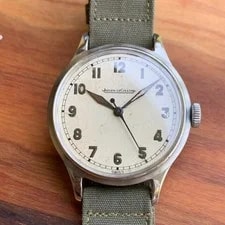 Jaeger-LeCoultre Arabic Numerals Stainless Steel Manual Wind - Circa 1940s 3