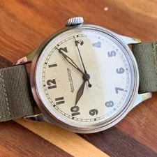 Jaeger-LeCoultre Arabic Numerals Stainless Steel Manual Wind - Circa 1940s 4