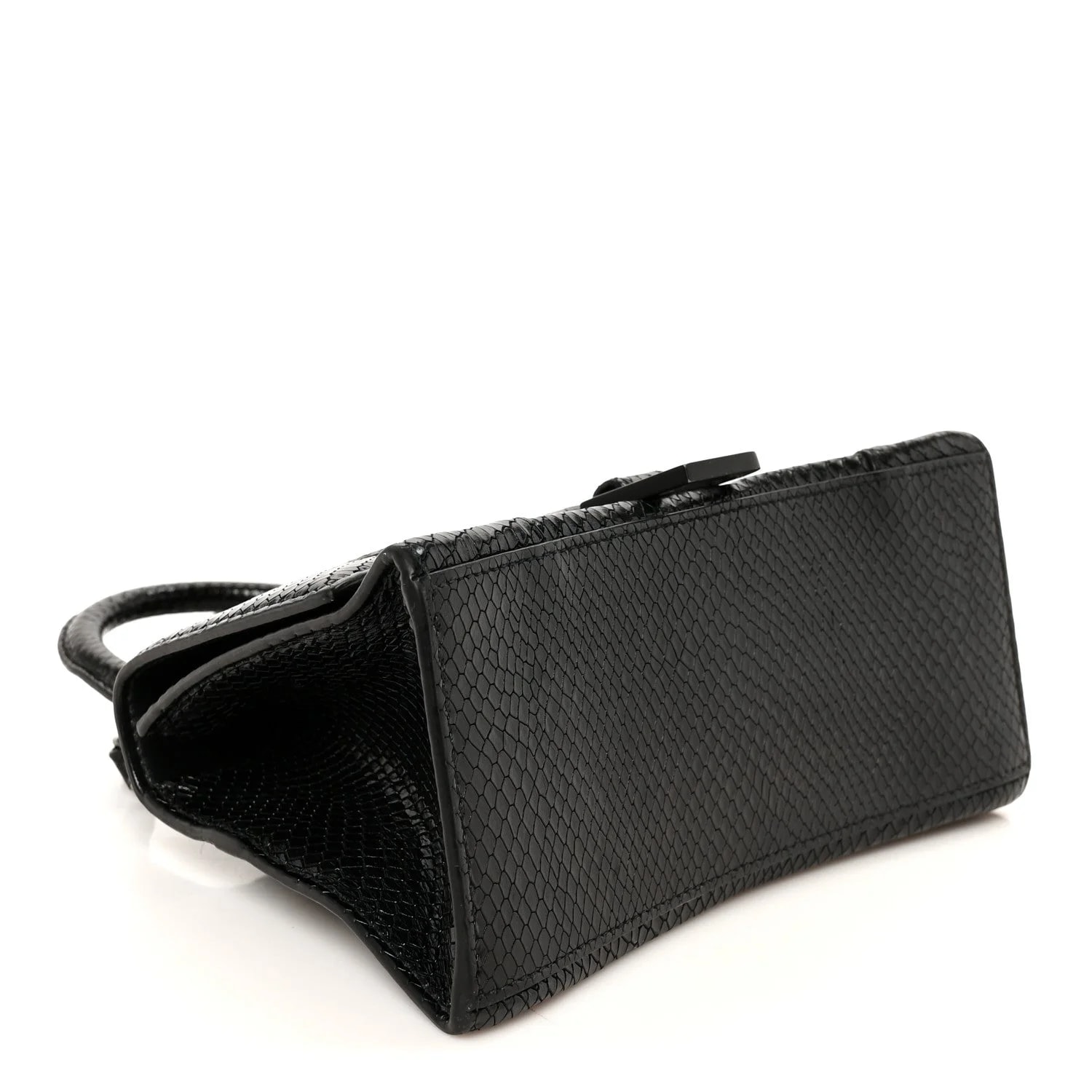 Matte Embossed Tonal B Small Hourglass Top Handle 4
