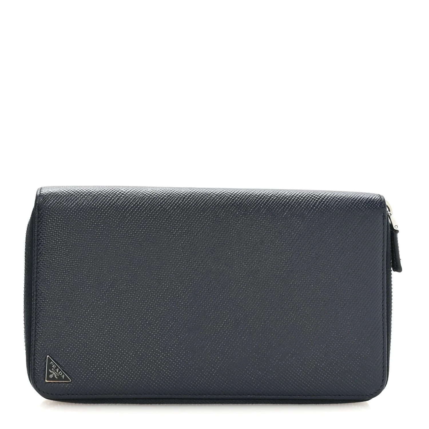 Prada — Metal Zip Around Travel Wallet — Accessory — resale