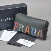 Prada — Prada Logo Zip Around Long Wallet — Handbag — resale