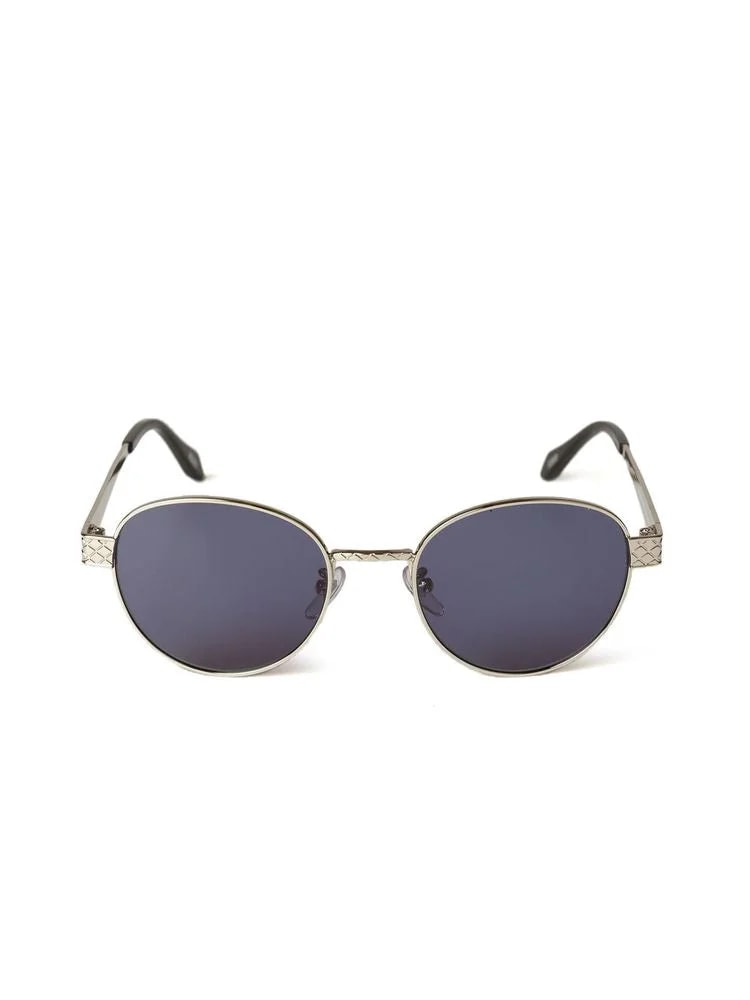 Just Cavalli Sjc181 Polished Palladium Metal Round Sunglasses — 3