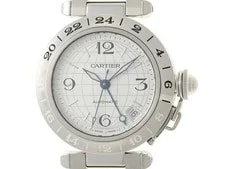 Cartier — Cartier Pasha C Meridien W31078M7 Stainless Steel 35mm Silver Dial #DW698 — Watch — resale