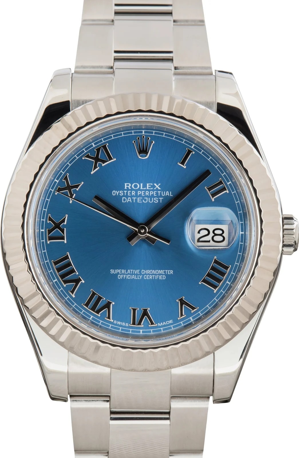 Blue Roman Dial Rolex Datejust II Ref 116334 2
