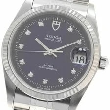 Tudor — Tudor 74034 Prince Date White Gold Bezel 10P Diamond Automatic Blue — Watch — resale