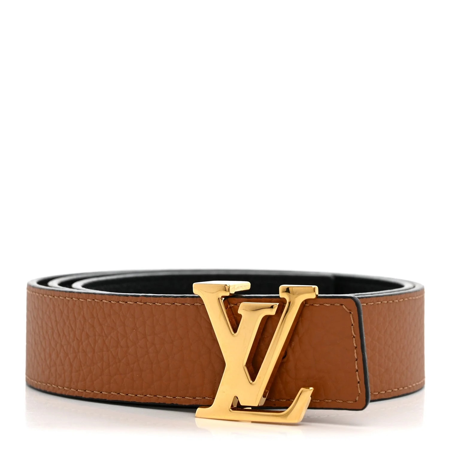 Louis Vuitton — Taurillon 30mm Initiales Reversible Belt 80 32 — Accessory — resale