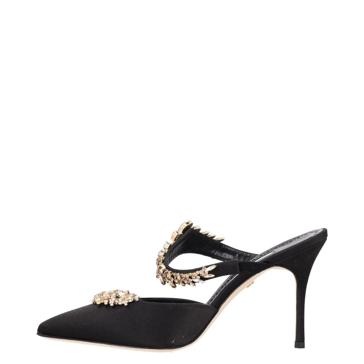 Manolo Blahnik Lurum 90MM Embellished Mules 3