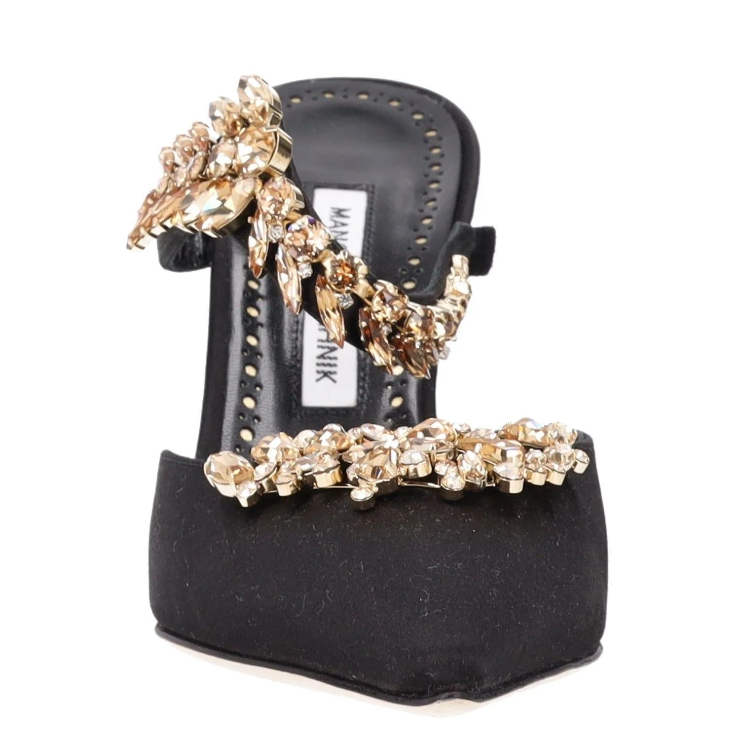 Manolo Blahnik Lurum 90MM Embellished Mules 4