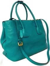 Prada Turnlock Turqoise 2