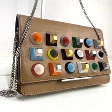 Fendi — Fendi Studs Chain Wallet Hardware Auth — Handbag — resale