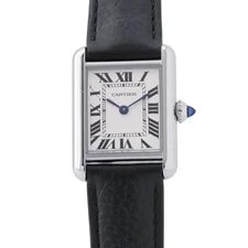 Cartier — Cartier Tank Mast SM 29.5mm 22mm Stainless Steel/Leather Silver Dial WSTA0042 — Watch — resale