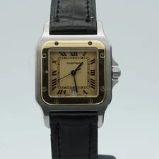 Cartier — Cartier Santos Caree Quartz 29mm Steel/Gold 187901 — Watch — resale