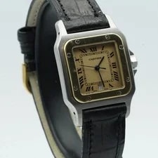 Cartier Santos Caree Quartz 29mm Steel/Gold 187901 2