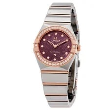 Omega Constellation Quartz Diamond Purple Dial 131.25.25.60.60.002 4