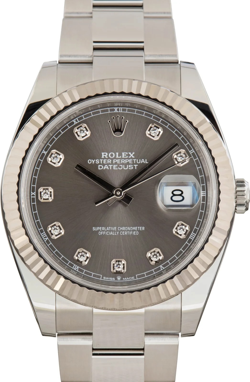 Rolex Datejust 41 Slate Diamond Dial Ref 126334 2