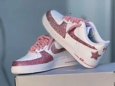 NIKE — Custom Nike Air Force 1 Rhinestone Bling — Sneaker — resale