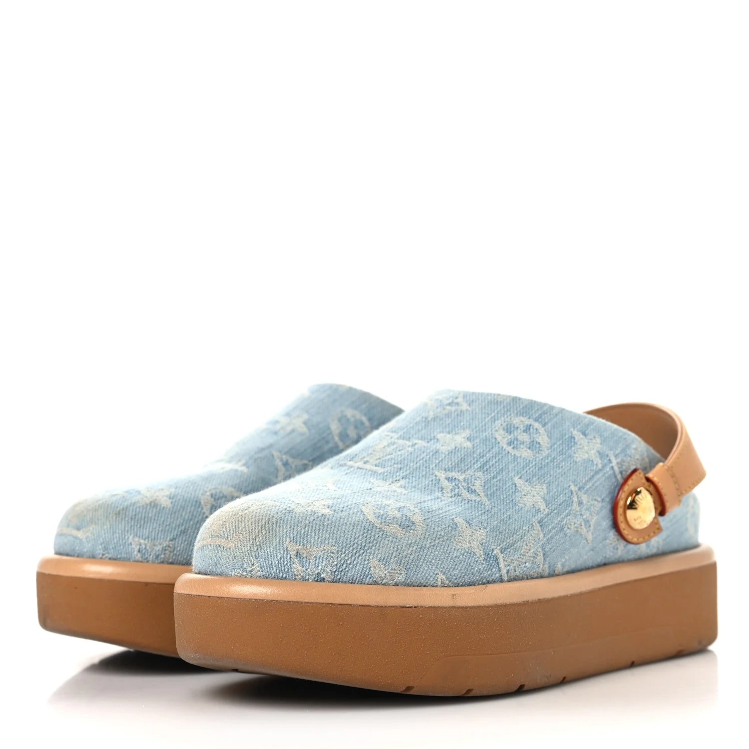 Washed Aspen Platform Clog Mules 36 4