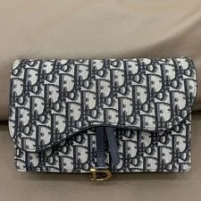 Dior — Dior Saddle Classic Monogram Removable Metal Chain - Very Good #1OTD7NN — Handbag — resale