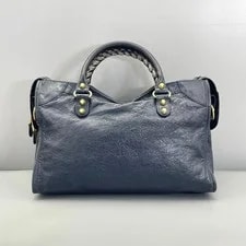 Balenciaga City Large Dark Hand Crossbody Auth 2