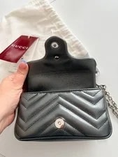Gucci GG Marmont Mini in Metallic 4