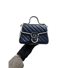 Gucci Chevron Mini GG Marmont Top Handle (ys070626j2r) 3